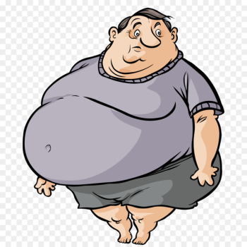 Fat Cartoon Man - Cute fat man Fat Cartoon Man - Cute fat man
