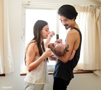Father and mother are taking care of their ch.. | Free stock photo - 36250 Father and mother are taking care of their ch.. | Free stock photo - 36250