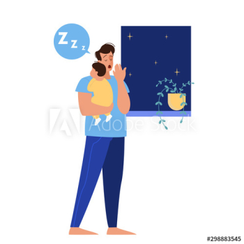 Father holding sleeping baby Father holding sleeping baby