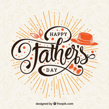 Father's day background with lettering Father's day background with lettering