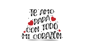 Father's Day Card with Spanish Quote and Typography Father's Day Card with Spanish Quote and Typography