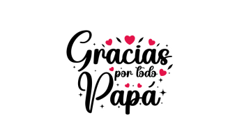 Father's Day Card with Spanish Typography and Heart Design Father's Day Card with Spanish Typography and Heart Design