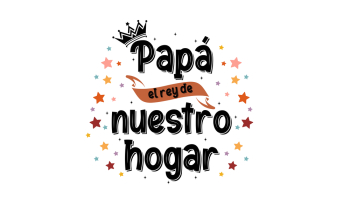 Father's Day Greeting Card with Spanish Typography Father's Day Greeting Card with Spanish Typography