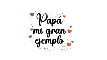Father's Day Typography Card in Spanish Father's Day Typography Card in Spanish