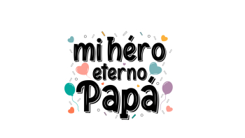 Father's Day Typography Card in Spanish Father's Day Typography Card in Spanish