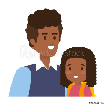 father with daughter characters father with daughter characters