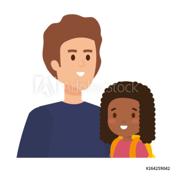 father with daughter characters father with daughter characters