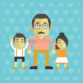 Father with kids Father with kids