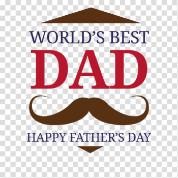 Fathers day worlds best dad badge - Transparent PNG & SVG vector