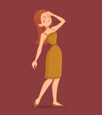 Fatigue Woman Illustration Fatigue Woman Illustration