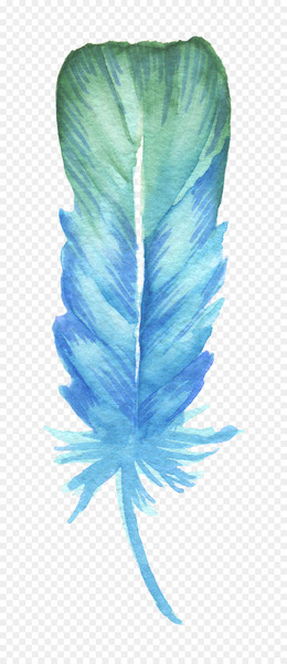 Feather Blue Drawing - Blue Feather Feather Blue Drawing - Blue Feather