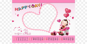 February Template Calendar Child - Calendar Template 