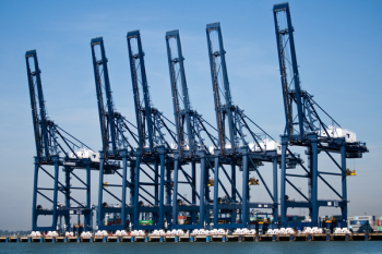 Felixstowe, Container Port, Port, Cranes, Blue Cranes