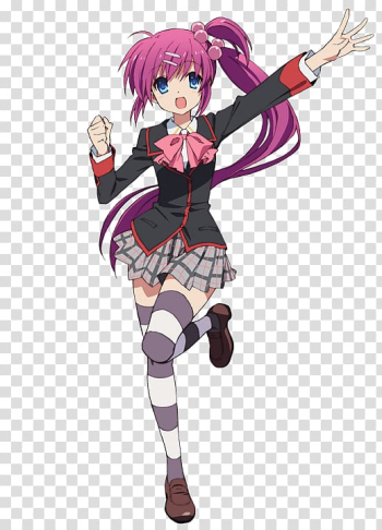 Female anime character illustration, Little Busters! Kud Wafter Character Riki Naoe Anime, Anime transparent background PNG clipart