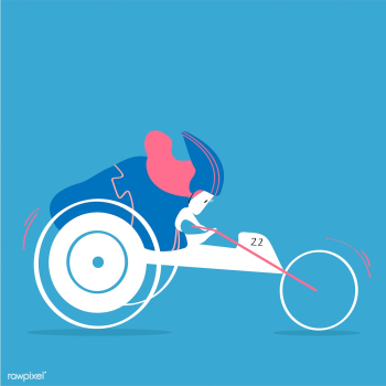 Female character handbiking illustration | Free stock vector - 456552 Female character handbiking illustration | Free stock vector - 456552