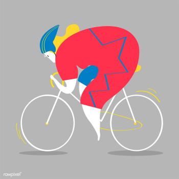Female character riding bicycle illustration | Free stock vector - 456590 Female character riding bicycle illustration | Free stock vector - 456590