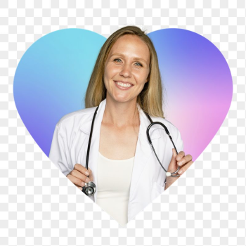 Female doctor png with stethoscope, | Free PNG - rawpixel