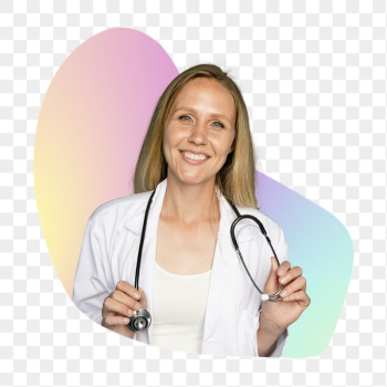 Female doctor png with stethoscope, | Free PNG - rawpixel