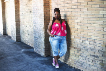 Female Fashion Model Poses In City Street Female Fashion Model Poses In City Street