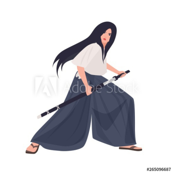 Female Japanese warrior or samurai girl Female Japanese warrior or samurai girl