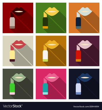 Female lips lipstick kiss print for valentine day vector image Female lips lipstick kiss print for valentine day vector image