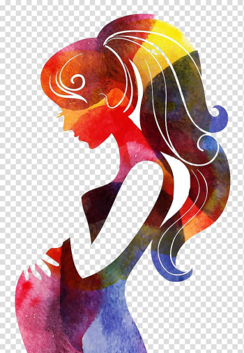 Female multicolored abstract illustration, Mother's Day Wish, Mother's Day poster transparent background PNG clipart