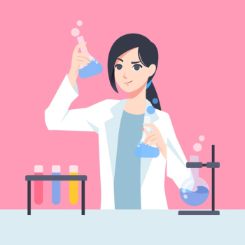 Female scientist Free Vector Female scientist Free Vector