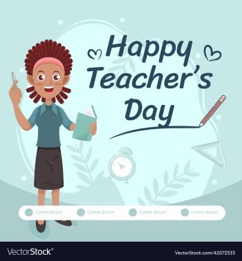 female teacher greeting happy teachers day female teacher greeting happy teachers day