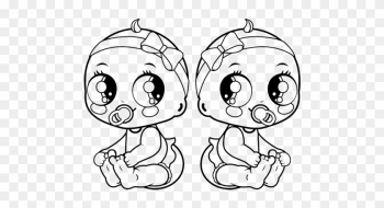 Female Twins Coloring Page - Baby Girl Coloring Pages Female Twins Coloring Page - Baby Girl Coloring Pages