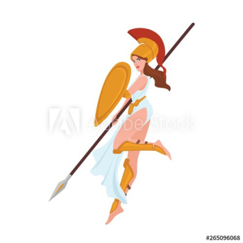 Female warrior, Greek goddess, Amazon or gladiator Female warrior, Greek goddess, Amazon or gladiator