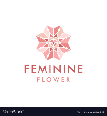 feminine flower logo pattern symbol design feminine flower logo pattern symbol design