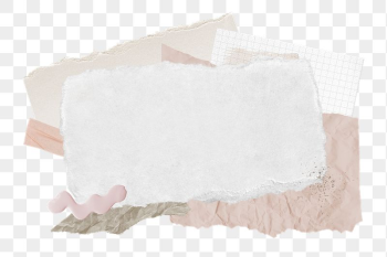 Feminine paper collage png frame | Free PNG - rawpixel