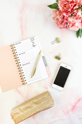 Feminine Workspace Flat Lay