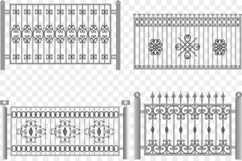 Fence Wrought iron Iron railing - Vector gates Fence Wrought iron Iron railing - Vector gates