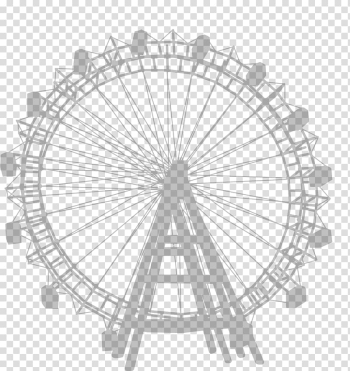 Ferris wheel illustration, Wiener Riesenrad Ferris wheel Amusement park, speed ​​of light transparent background PNG clipart