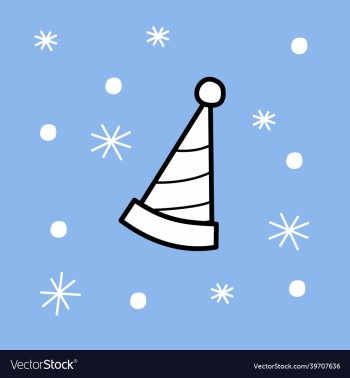 festive cap - christmas card new year