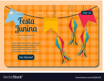 festive festa junina landing page template