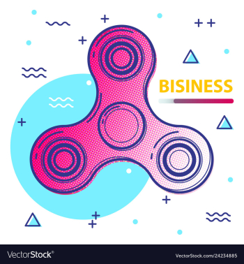 Fidget spinner vector image Fidget spinner vector image