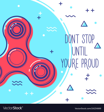 Fidget spinner vector image Fidget spinner vector image