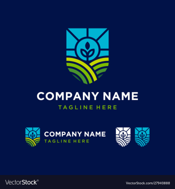 Field farming agriculture logo design inspiration vector image Field farming agriculture logo design inspiration vector image