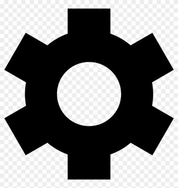 File Simpleicons Interface Gear Wheel In Black Svg - Material Design Setting Icon