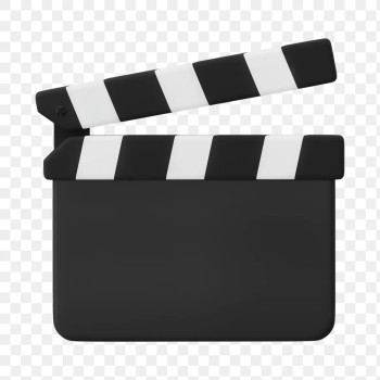 Film slate png sticker, 3D | Free PNG Sticker - rawpixel