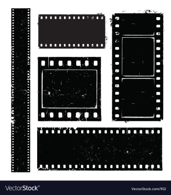 Film strip grunge vector image
