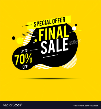 final sale banner modern design template