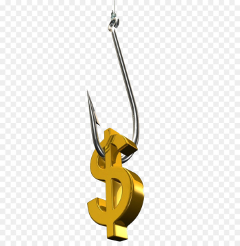 Finance Dollar sign United States Dollar Money Fish hook - Creative dollar sign 