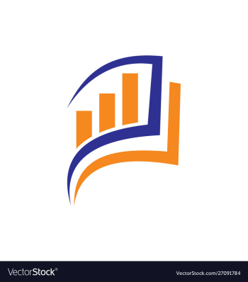 Financial accounting logo financial advisers logo vector image Financial accounting logo financial advisers logo vector image