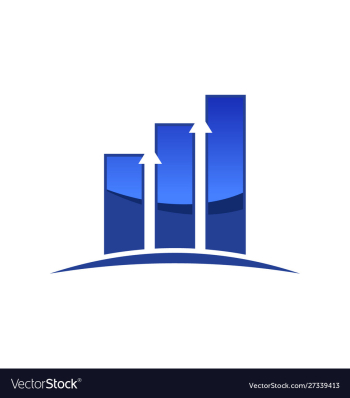 Financial accounting logo financial advisers logo vector image Financial accounting logo financial advisers logo vector image