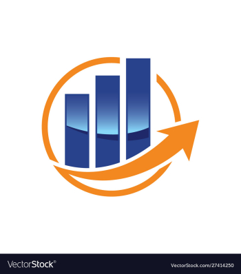 Financial accounting logo financial advisers logo vector image Financial accounting logo financial advisers logo vector image