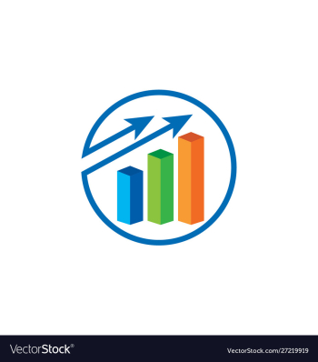 Financial accounting logo financial advisors logo vector image Financial accounting logo financial advisors logo vector image