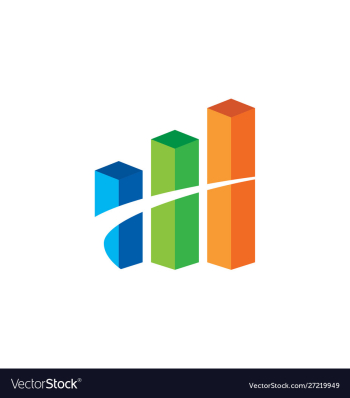 Financial accounting logo financial advisors logo vector image Financial accounting logo financial advisors logo vector image